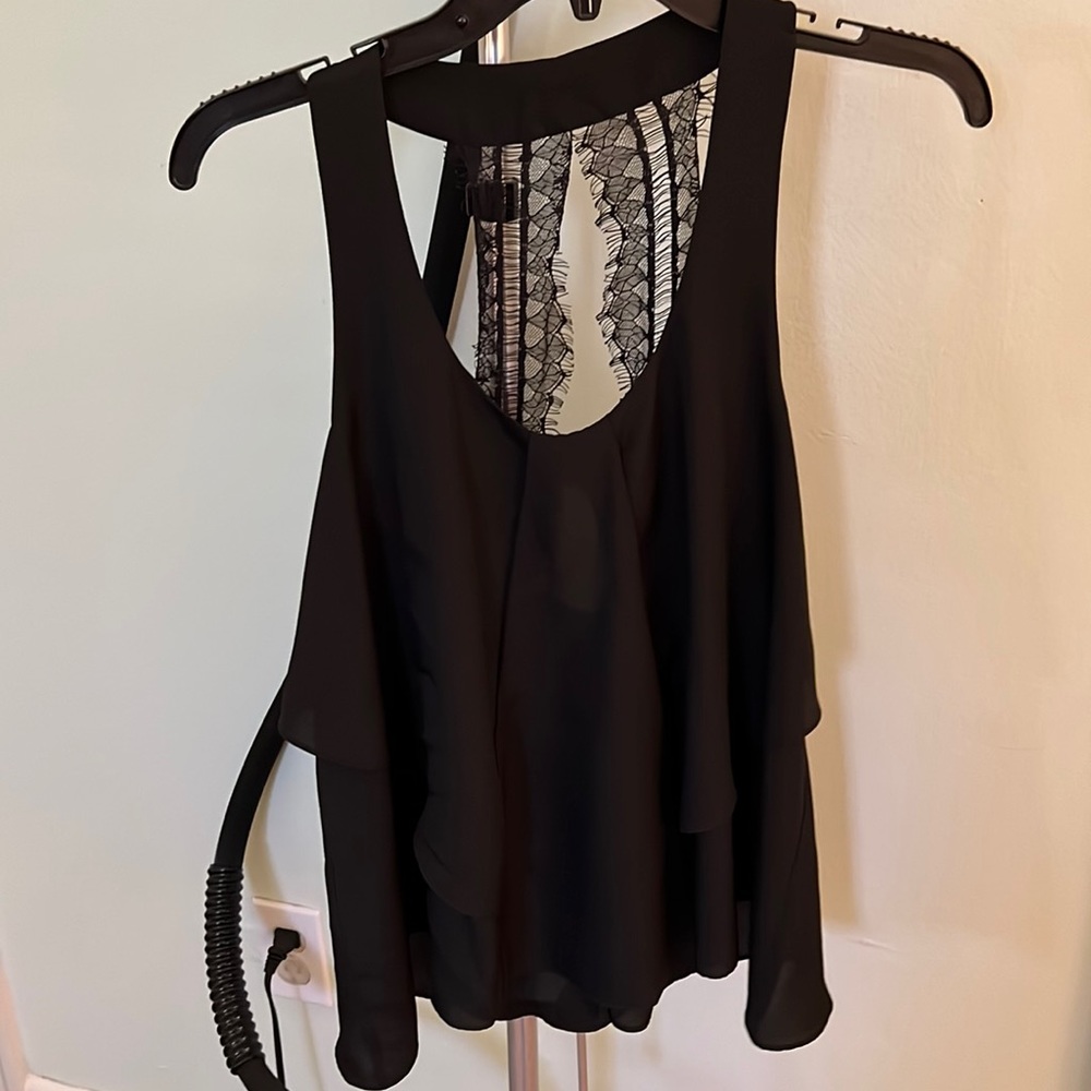 BCBGeneration lacy black camisole small